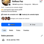 Facebook conta 154 Mil Seguidores