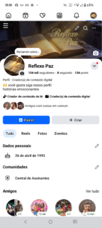 Facebook conta 154 Mil Seguidores