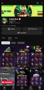 CANAL DE YOUTUBE 27,800K DE INSCRITOS , MAIS DE 900k de visualizações E CRESCENDO MUITO RÁPIDO!!!