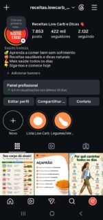 Página No Instagram No Nicho De Saúde Com 422k De Seguidores Reais e Crescendo Diariamente ! Aproveite Agora !