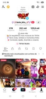 CONTA TIKTOK | 20,1mil SEG👥 | 129,8K CURT❤️ alvin_hits ,tiktok shop ativo 🧸 | SHOP ATIVA  💰 Conta Monetizada