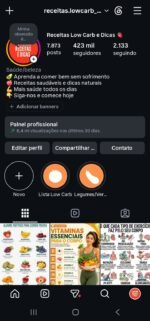 Página No Instagram No Nicho De Saúde Com 423k De Seguidores Reais e Crescendo Diariamente ! Aproveite Agora !