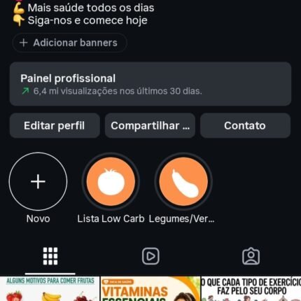 Página No Instagram No Nicho De Saúde Com 423k De Seguidores Reais e Crescendo Diariamente ! Aproveite Agora !