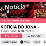 Grupo de Facebook notícia