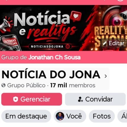 Grupo de Facebook notícia