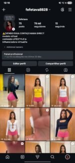 Instagram c 78mil alto engajamento, grande potencial para vendas e divulgação