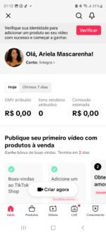 Conta Tiktok com Tiktok shop ativo - Imagem 2