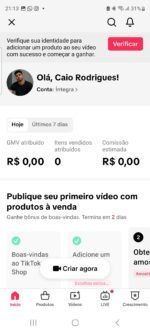 Conta Tik tok shop ativo sem documento - Imagem 3