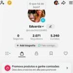 Conta do TikTok com o Shop Disponível +de 2K de seguidores