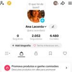 Conta do TikTok com o Shop Disponível+ de 2K de seguidores