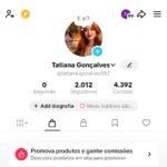 Conta do TikTok com o Shop Disponível+ de 2K de seguidores