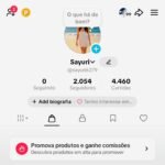 Conta do TikTok com o Shop Disponível+ de 2K de seguidores