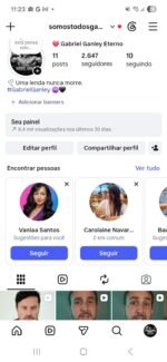 CONTA HOMENAGEM AO INFLUENCER GABRIEL GANLEY 2600 SEGUIDORES CONTA PRONTA PARA VIRALIZAR