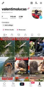 conta tiktok americana 913 mil seguidores