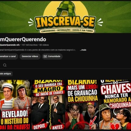 Canal de Shorts do Youtube - 157k de INSCRITOS 11MI de vizualizações