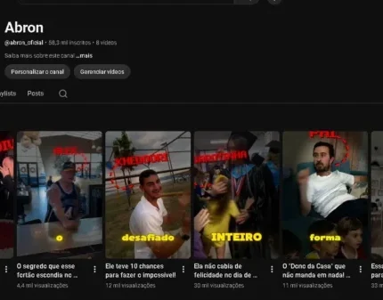 Canal Monetizado YouTube 58k Inscritos | 12,9M Views | Nicho Curiosidades BR