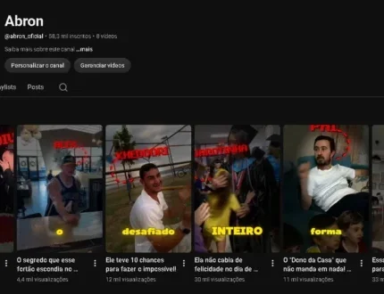 Canal YouTube 58k Inscritos | 12,9M Views | Nicho Curiosidades BR