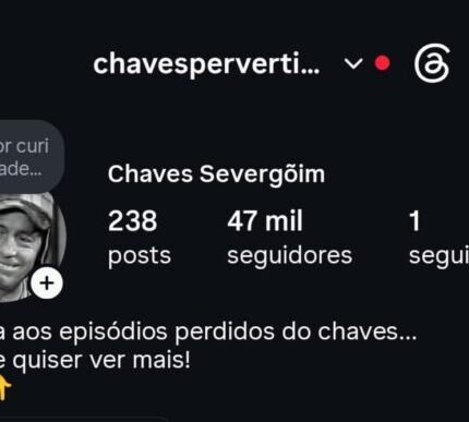 Instagram do Chaves