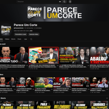 Canal consolidado no nicho de política, notícias e fofocas, com excelente histórico de desempenho.