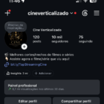 Perfil Instagram 10k seguidores 8.7m de views em 30 dias