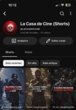 Canal YouTube Shorts - +9 mil seguidores