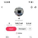 CONTA TIKTOK MONETIZADA + VITRINE 540K SEGUIDORES REAIS BRASILEIROS