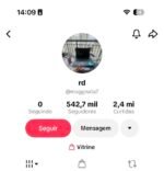 CONTA TIKTOK MONETIZADA + VITRINE 540K SEGUIDORES REAIS BRASILEIROS