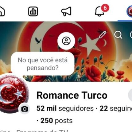 Pagina Facebook Romance turco com 52 mil seguidores