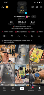 CONTA TIKTOK 143 MIL SEGUIDORES PRONTA PRA VENDER