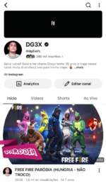 CANAL De 280K de inscritos Com bastante acesso Sem Strike