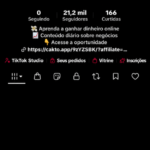 Conta do tiktok monetizada