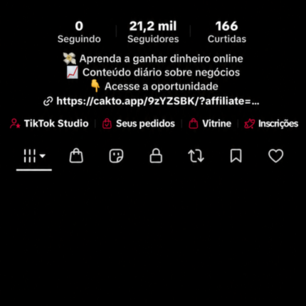 Conta do tiktok monetizada