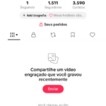 CONTA TIKTOK DISPONÍVEL