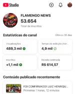 CANAL NOTÍCIAS DO FLAMENGO MONETIZADO!
