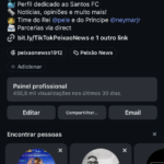 Perfil de futebol - Santos FC - +4k de posts