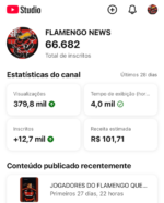 CANAL NOTÍCIAS DO FLAMENGO MONETIZADO!