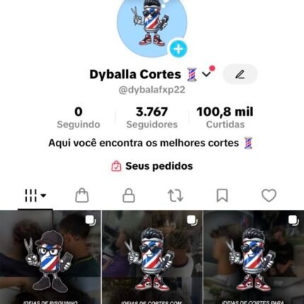 CONTA TIKTOK 3K DE SEGUIDORES + TIKTOK SHOP ATIVO