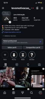 Conta Instagram bem engajado 23,2 mil seguidores