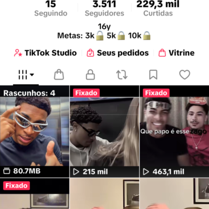 Conta com 3,5 mil seguidores