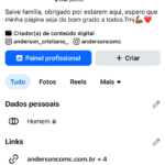 Pagina no Facebook com 22k de seguidores