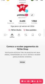 Conta de Tiktok shop 2k