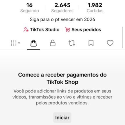 Conta de Tiktok shop 2k
