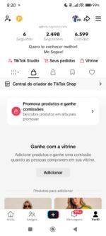 Conta Tik Tok shop +2K estruturada pra vender