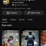 Canal YouTube 132 Mil inscritos engajado