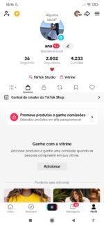 Tik Tok com shop ativo sem documento