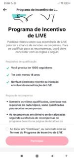 Tik Tok bom para lives sem shop ativo - Imagem 2