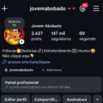 Página de humor Instagram com 147k