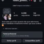 Conta instagram 6k seguidores