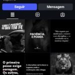 Página do instagram