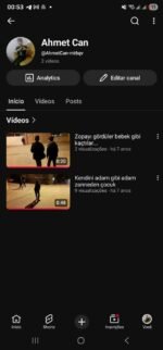 Canal YouTube 2017 , com dois videos , ideal para quem quer um canal antigo para monetizar
